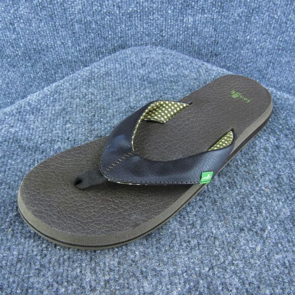 Sanuk Women Flip‎ Flop Sandal Shoes Brown Synthetic Size 9 Medium - Picture 1 of 9